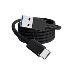 Rolio USB-C-auf-USB-A-Kabel – USB 3.2 – 10 Gbit/s – Schwarz – 1 Meter