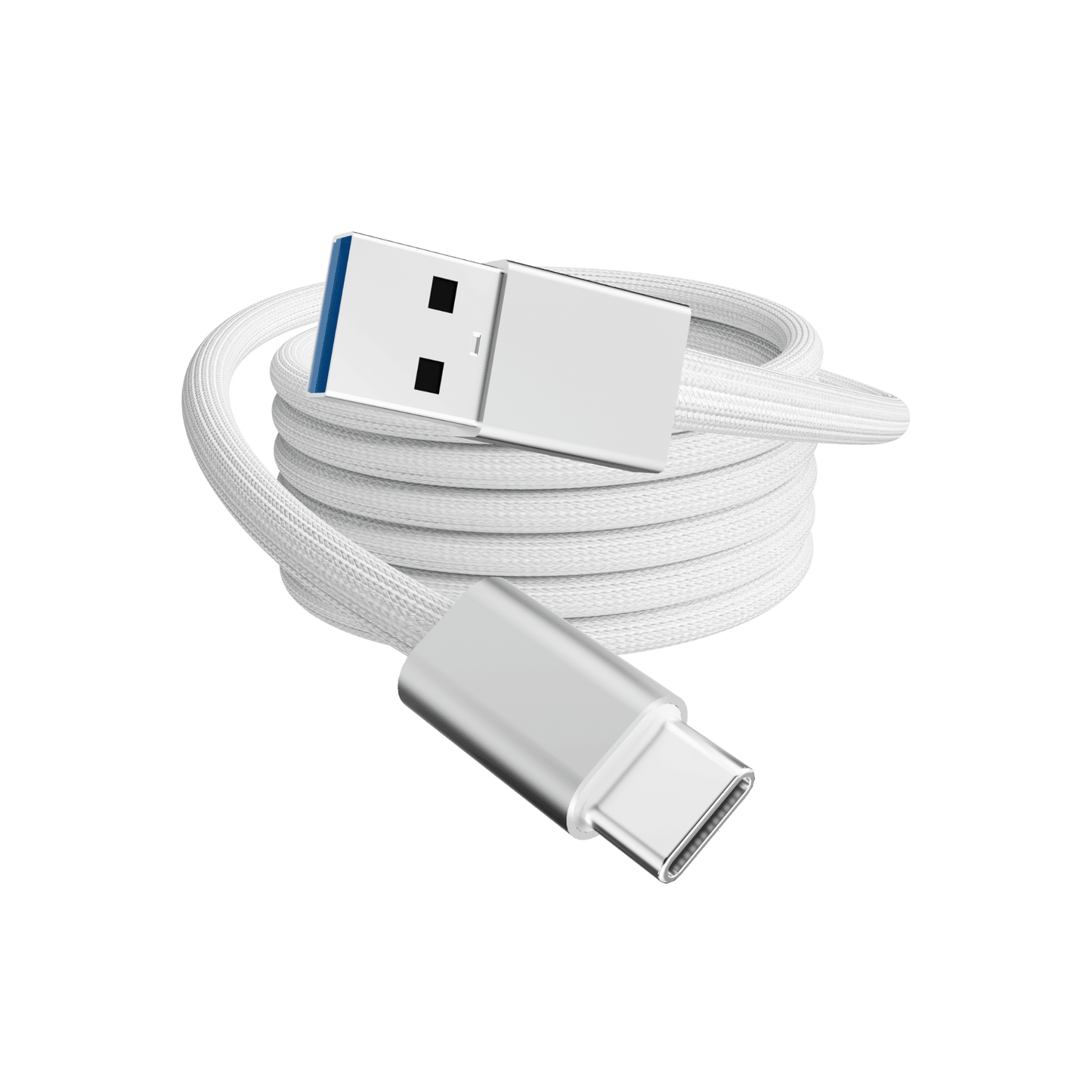 Rolio USB C naar USB A Kabel - Magnetisch Oprollen - 1 Meter - 100W Oplaadkabel - Universeel - Rolio