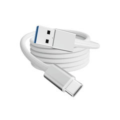 Rolio USB-C-auf-USB-A-Kabel – USB 3.2 – 10 Gbit/s – Silber – 1 Meter