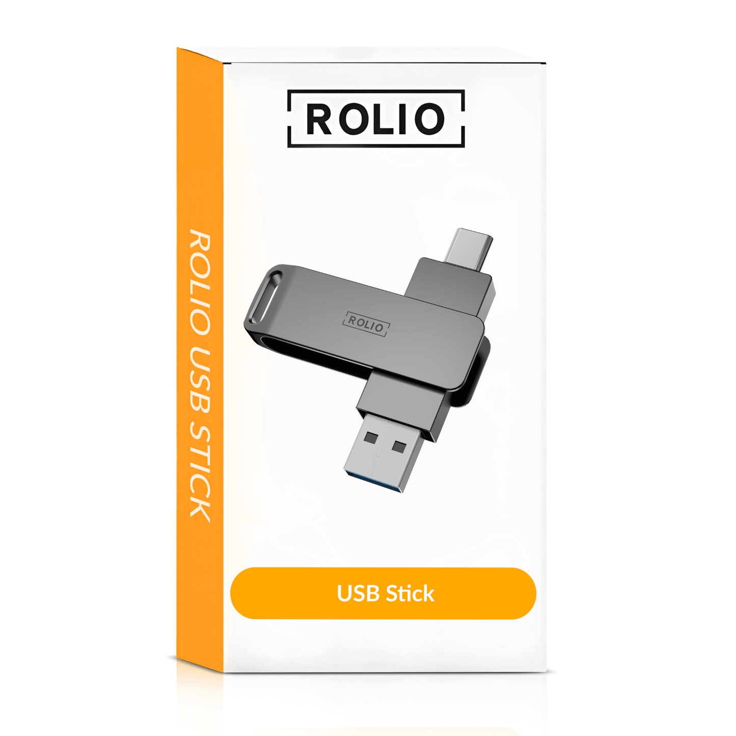 Rolio USB Stick SSD 256GB - 4Gbps - USB C en USB A - SSD snelheid 4000Mbps