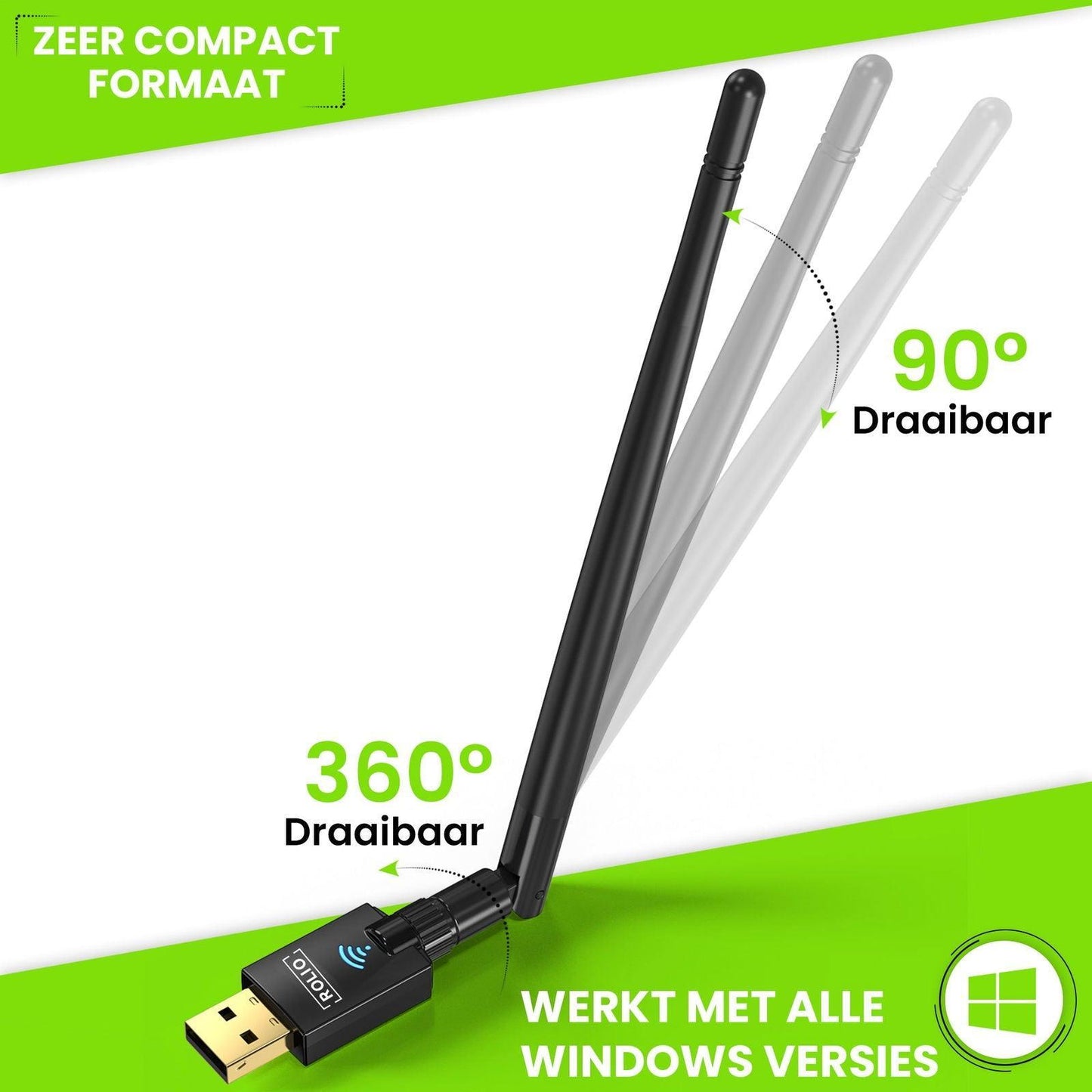 Rolio Bluetooth adapter 5.1 - 150m - Rolio