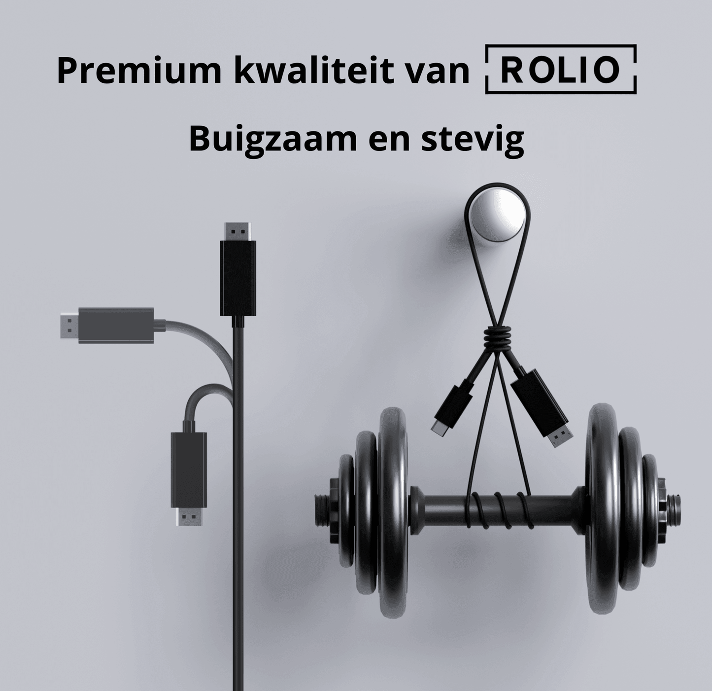 Rolio USB C naar DisplayPort kabel - 1.8 meter - Rolio