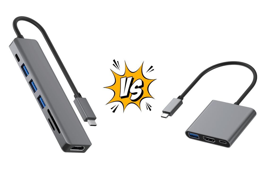 Alle verschillen tussen USB-C hubs en USB-C adapters op een rijtje - Rolio