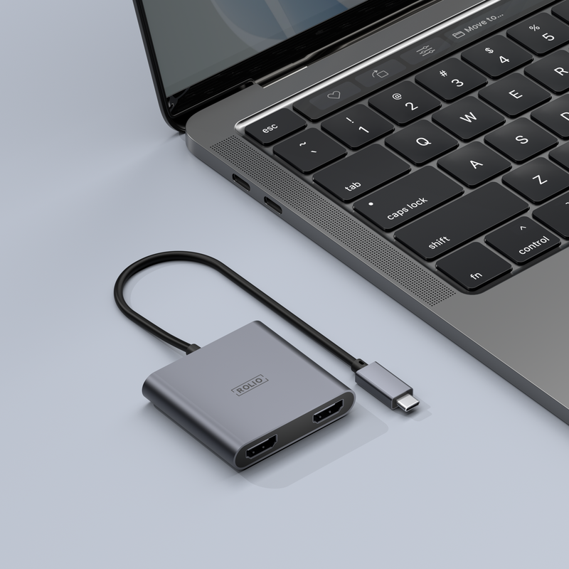HDMI naar USB C adapter - Versie: 3.0 - SuperSpeed Aansluiting 1: USB C female Aansluiting 2: Micro USB female Aansluiting 3: HDMI male Max. resolutie: 4K@60Hz HDMI naar USB C adapter - Versie: 3.0 - SuperSpeed Aansluiting 1: USB C female Aansluiting 2: Micro USB female Aansluiting 3: HDMI male Max. resolutie: 4K@60Hz