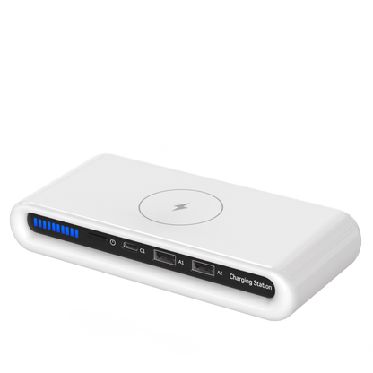 Rolio Draadloze Oplader - Oplaad Station - Bedraad & Draadloos - Snellader Qi - Universeel - Rolio