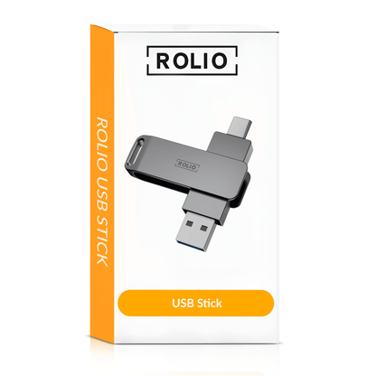 Rolio USB Stick 64 GB - USB C en USB A - 800Mbps - USB 3.0