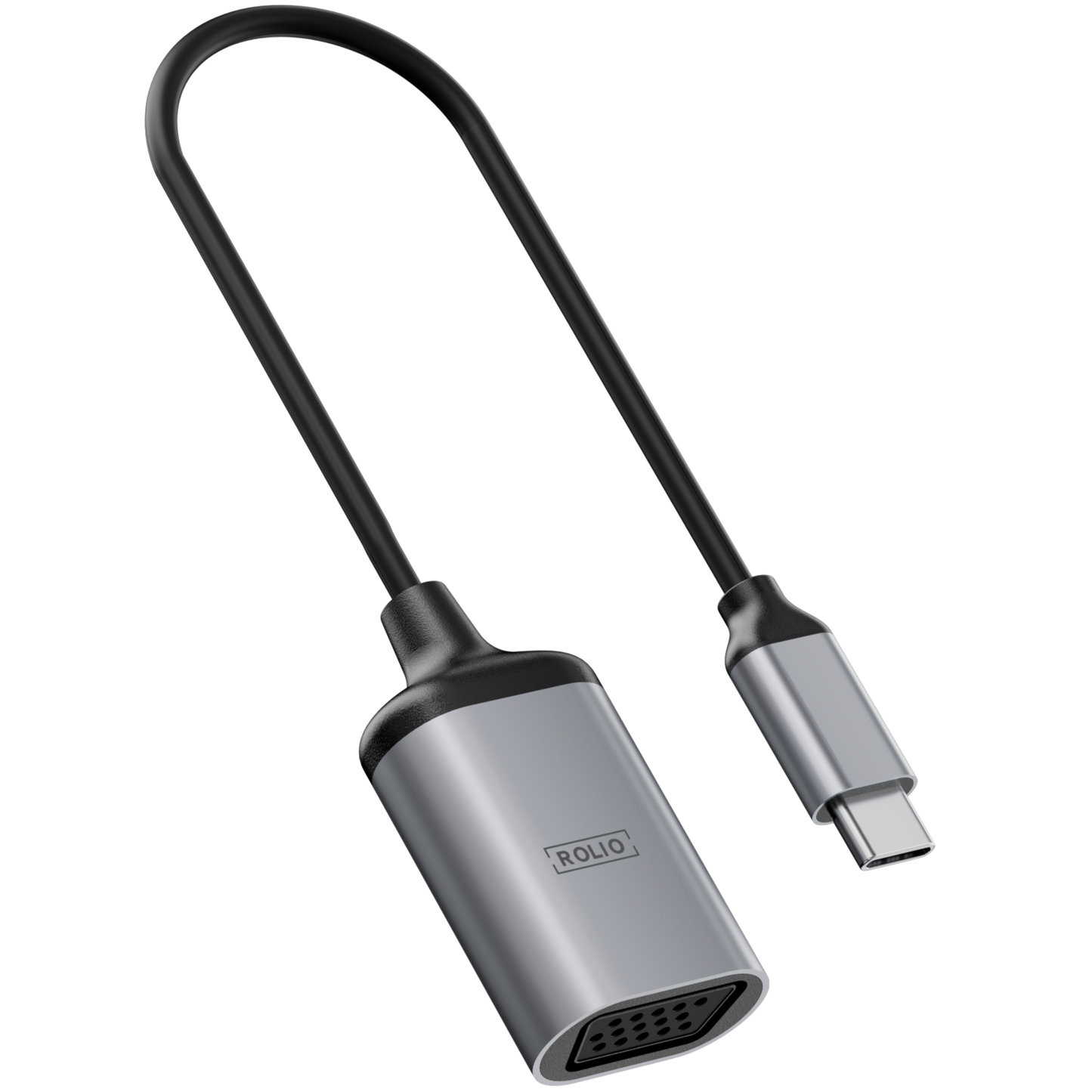 Rolio USB C Adapter - USB-C to VGA adapter