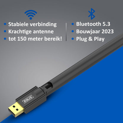 Rolio Bluetooth adapter 5.3 - 100m - Rolio