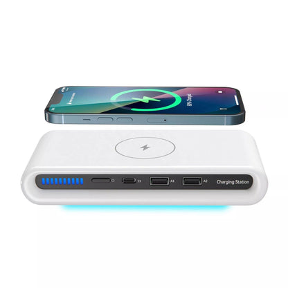 Rolio Draadloze Oplader - Oplaad Station - Bedraad & Draadloos - Snellader Qi - Universeel - Rolio