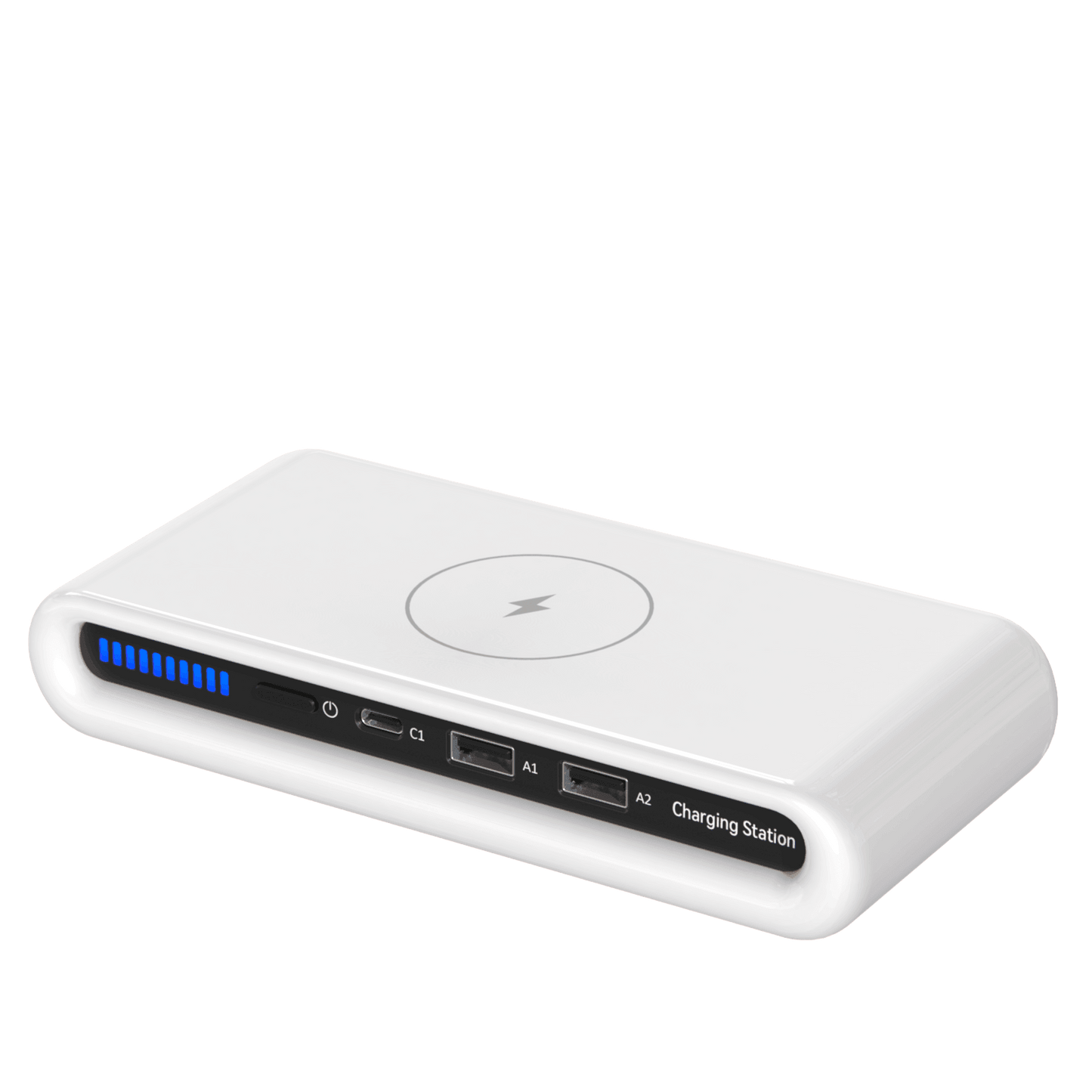 Rolio Draadloze Oplader - Oplaad Station - Bedraad & Draadloos - Snellader Qi - Universeel - Rolio