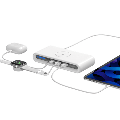 Rolio Draadloze Oplader - Oplaad Station - Bedraad & Draadloos - Snellader Qi - Universeel - Rolio
