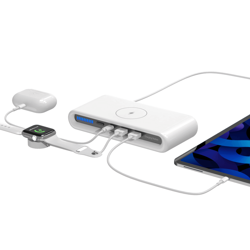 Rolio Draadloze Oplader - Oplaad Station - Bedraad & Draadloos - Snellader Qi - Universeel - Rolio