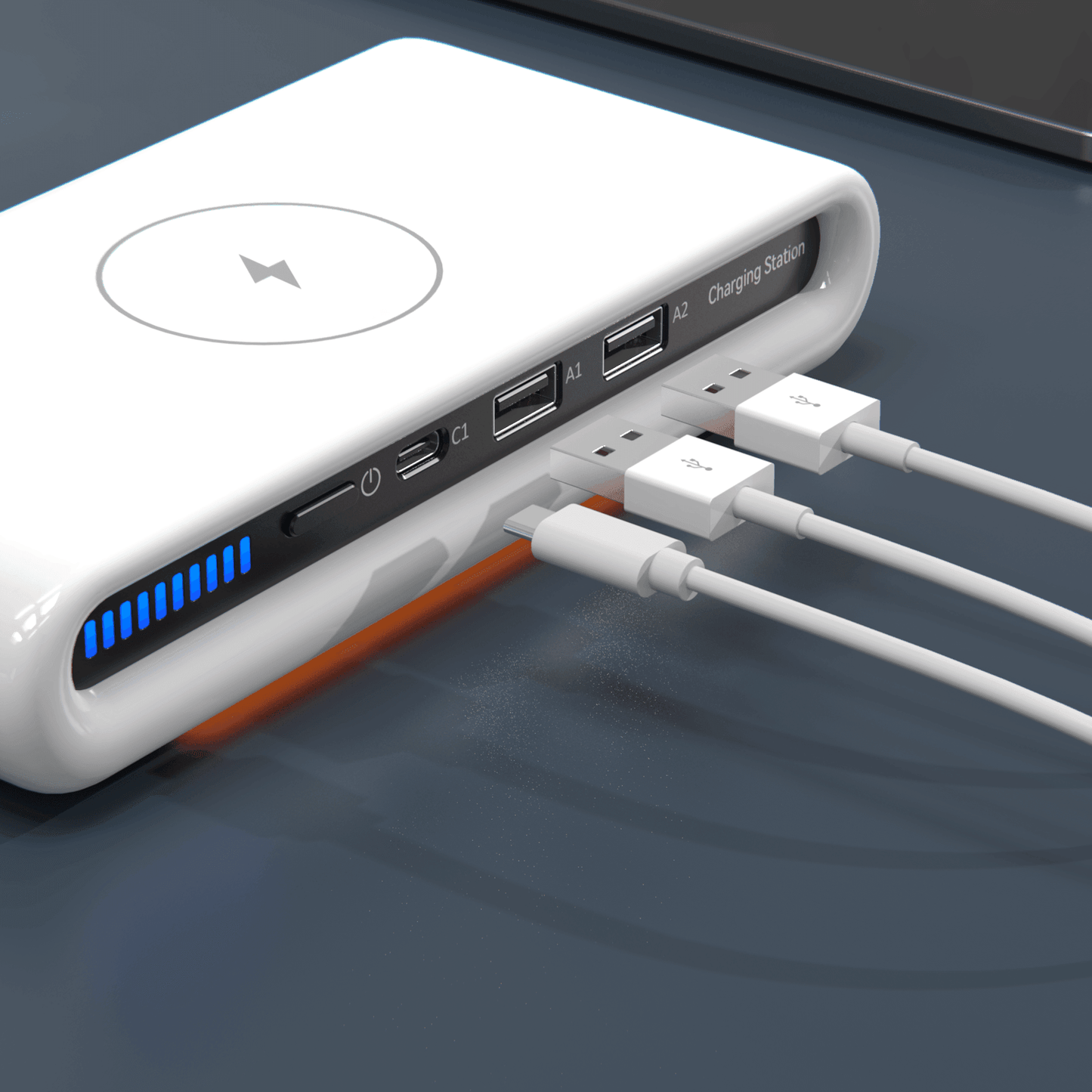 Rolio Draadloze Oplader - Oplaad Station - Bedraad & Draadloos - Snellader Qi - Universeel - Rolio