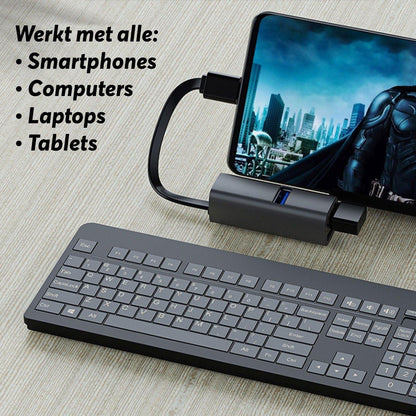Rolio USB-C Adapter - 5 in 1 - SD/TF Kaartlezer - 3x USB 3.0 - Rolio