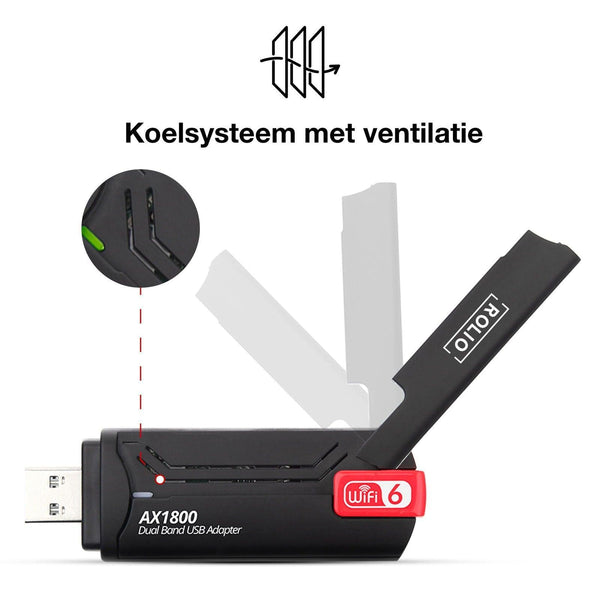 Rolio WiFi Adapter 1800Mbps