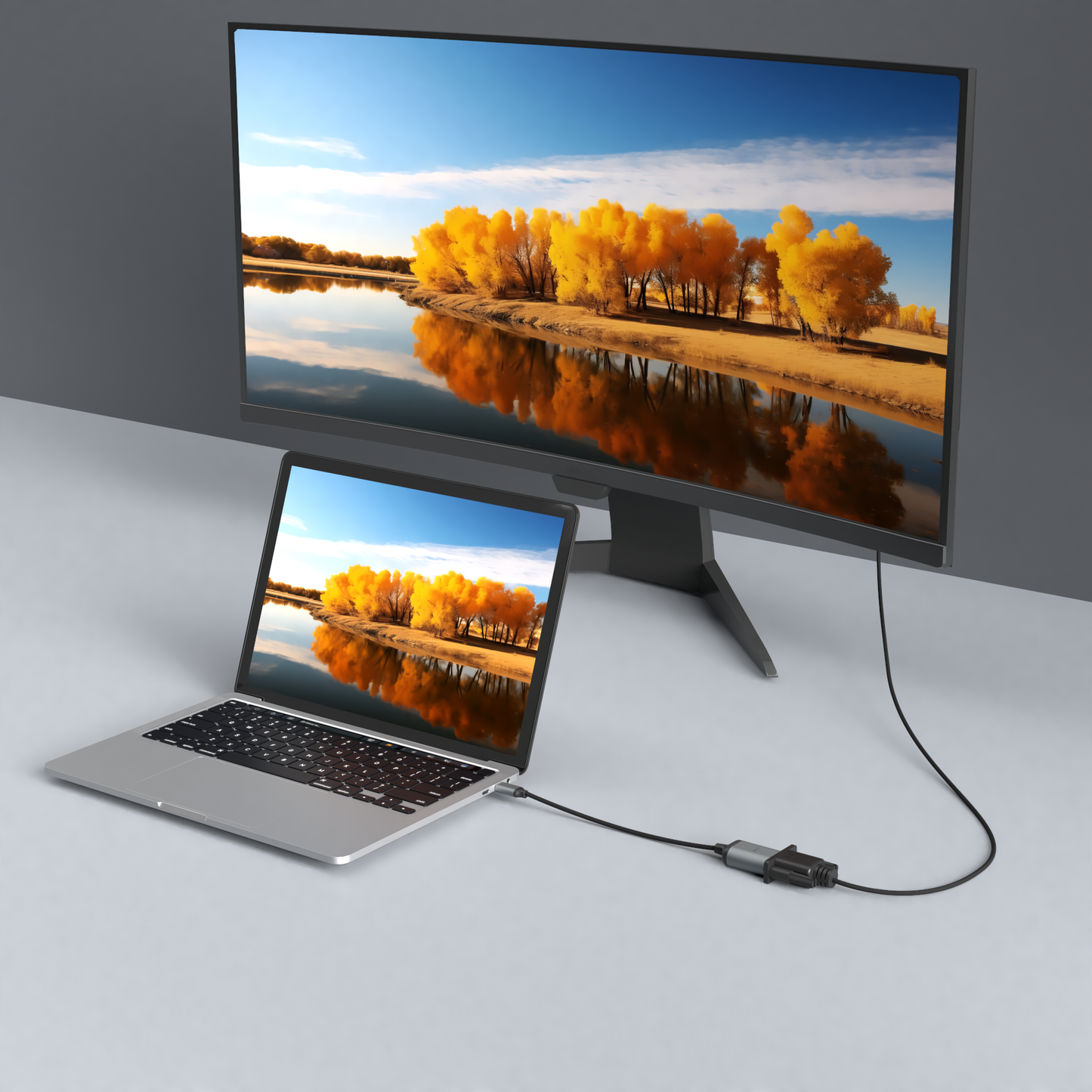 Rolio USB C Adapter - USB-C to VGA adapter