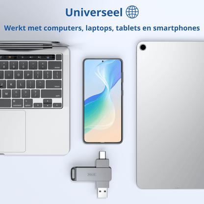 Rolio USB Stick 64 GB - USB C en USB A - 800Mbps - USB 3.0